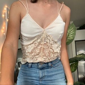 Beige lingerie top